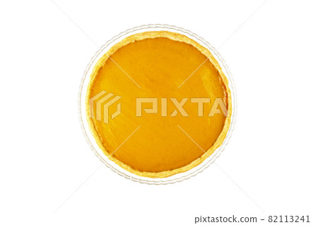 Round empty pumpkin pie without decorations on white isolated background. Thanksgiving Pie Mockup Round empty pumpkin pie without decorations on white isolated background. Thanksgiving Pie Mockup 82113241