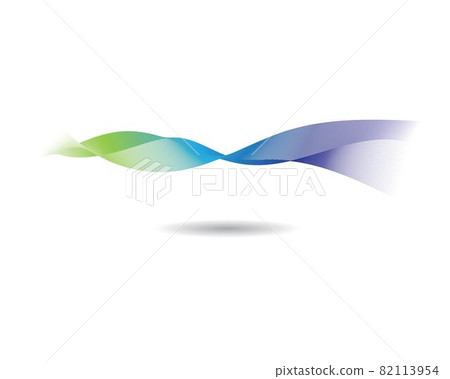 Wave line illustration 82113954