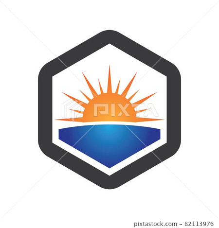 Sunset beach logo images 82113976