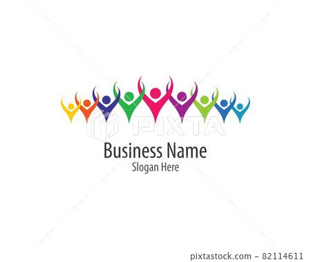 Community logo vector icon illustration 82114611