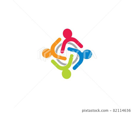 Community logo vector icon illustration Community logo vector icon illustration 82114636