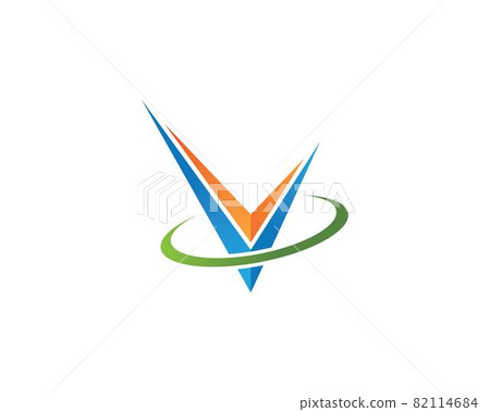 V letter logo vector icon illustration 82114684