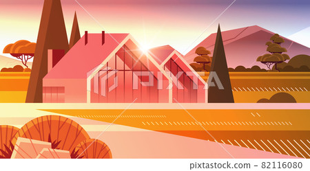 modern house of sandwich panels with panoramic windows environmentally friendly home building modular housing 82116080