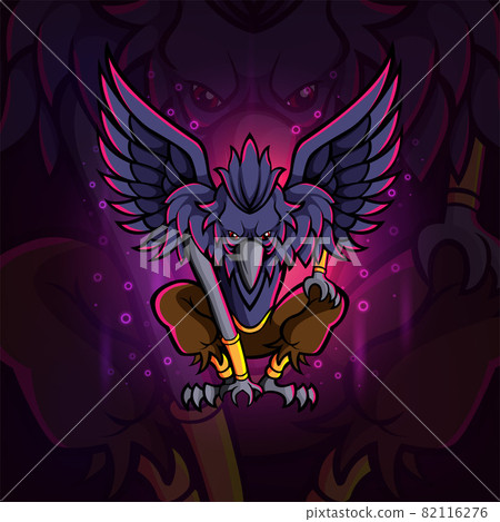 The powerful eagle esport mascot design 82116276