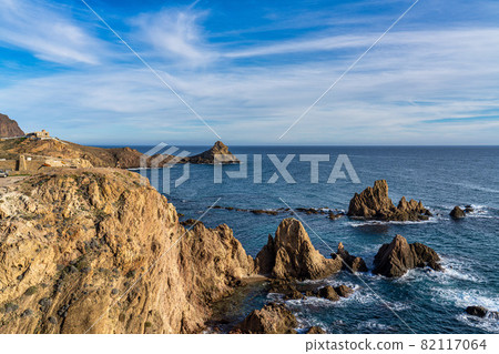 Sirens Reef located in the Cabo de Gata Nijar park, Almeria Spain 82117064