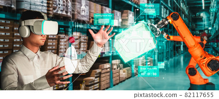 Future virtual reality technology for innovative VR warehouse management 82117655