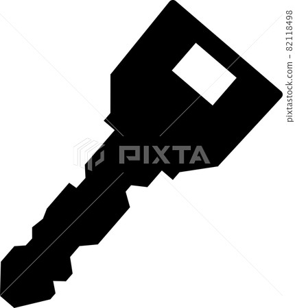Illustration of keys such as a simple and cute entrance 82118498