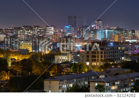 Night view of Beijing Skyline, Beijing, China 82124202