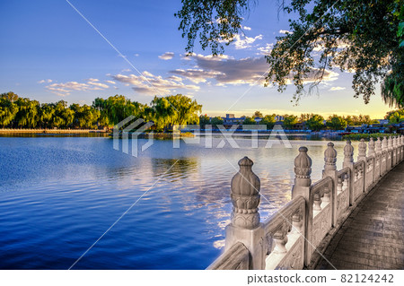 Shichahai historic scenic lake area in Central Beijing, China Shichahai historic scenic lake area in Central Beijing, China 82124242