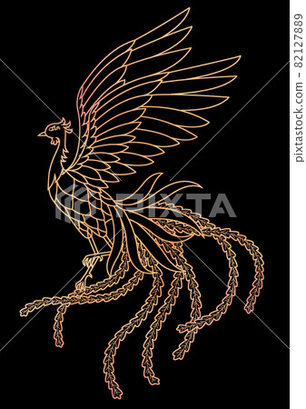 鳳凰鳳凰黑色背景 鳳凰鳳凰黑色背景 82127889