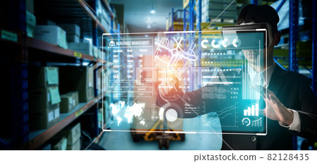 Future virtual reality technology for innovative VR warehouse management 82128435
