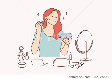 Beauty, skincare and makeup concept 82128849