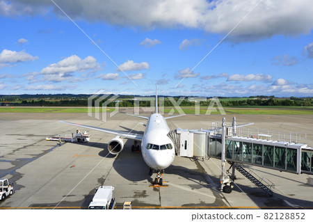 Landscape and aerial view of Memanbetsu Airport, Hokkaido 82128852