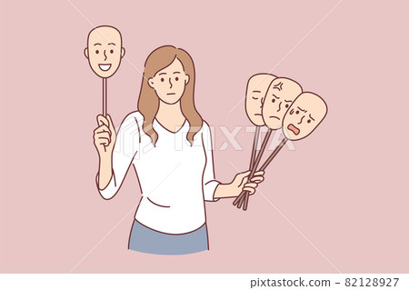 Choosing mood of day concept. 82128927