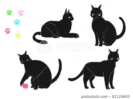 Black cat silhouette 82129683