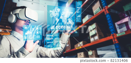 Future virtual reality technology for innovative VR warehouse management 82131406