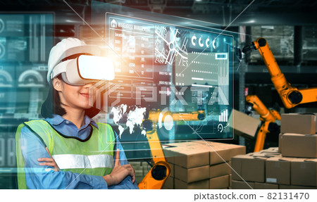 Future virtual reality technology for innovative VR warehouse management 82131470