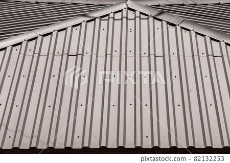 Metal roof covering of the house iron structure and architecture texture background 82132253