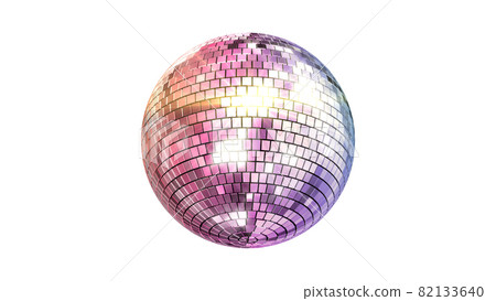 Mirror Ball Disco Club Dance Glitter 3D Illustration Background Back 82133640