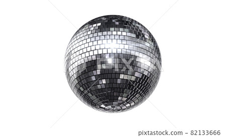 Mirror Ball Disco Club Dance Glitter 3D Illustration Background Back 82133666