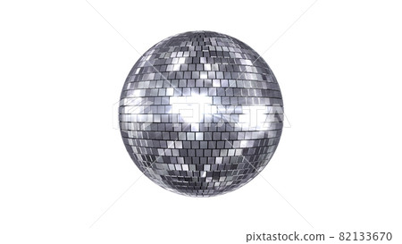 Mirror Ball Disco Club Dance Glitter 3D Illustration Background Back 82133670