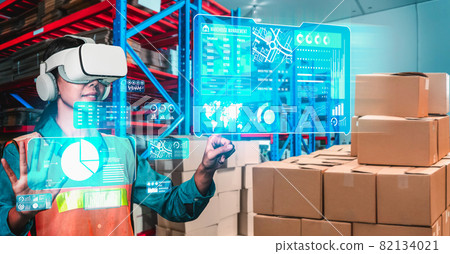 Future virtual reality technology for innovative VR warehouse management 82134021