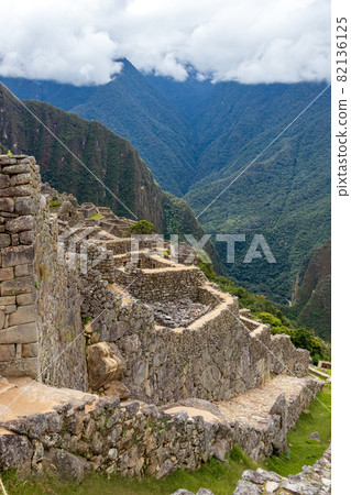 Archaeological remains of Machu Picchu located in the mountains of Cusco. Archaeological remains of Machu Picchu located in the mountains of Cusco. 82136125
