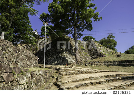 Hikone Castle Stone steps to Honmaru Hikone City, Shiga Prefecture 82136321