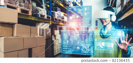 Future virtual reality technology for innovative VR warehouse management 82136435