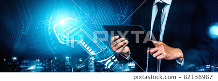 Electric car virtual reality concept with EV charging station for green energy Electric car virtual reality concept with EV charging station for green energy 82136987