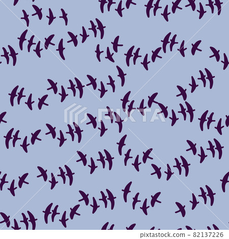 Seamless vector pattern with flying birds. Wallpaper, scrapbooking, textie and other surface design in Scandinavian style. Seamless vector pattern with flying birds. Wallpaper, scrapbooking, textie and other surface design in Scandinavian style. 82137226