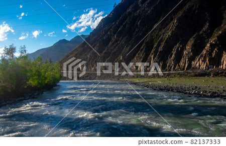 The Chuya river in the Altai Republic. The Chuya river in the Altai Republic. 82137333