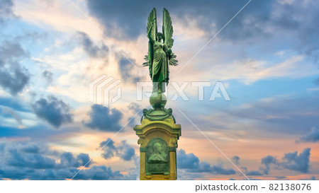 Peace Statue in Brighton and Hove during sunset Peace Statue in Brighton and Hove during sunset 82138076