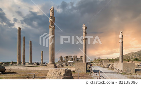 Historical city of Persepolis in Shiraz, Iran 82138086