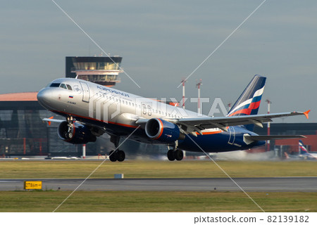 Airbus A320-200 Aeroflot - Russian Airlines at Sheremetyevo airport in Moscow. 82139182