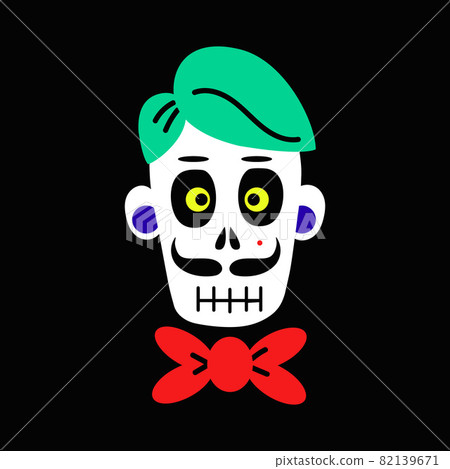 Skull of zombie. Skull for Halloween celebration Skull of zombie. Skull for Halloween celebration 82139671