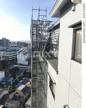 公寓大修腳手架工程，從住戶角度出發的大修腳手架工程，安全第一，施工細節，住戶檢查 82141069