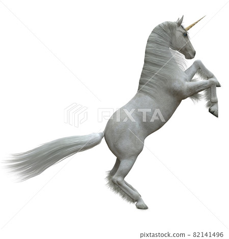 Fantasy unicorn isolated on white background 3d illustration Fantasy unicorn isolated on white background 3d illustration 82141496