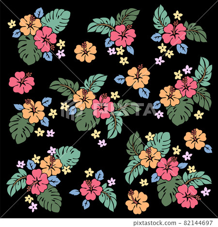 Cute hibiscus aloha material 82144697