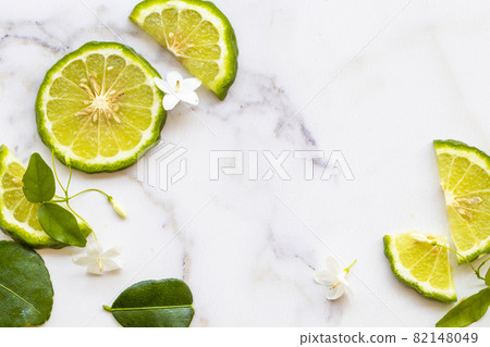 kaffir lime slice herbal medication local flora of asia  82148049