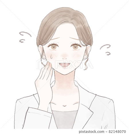 一個穿著實驗室外套的女人,帶著友好的笑聲 一個穿著實驗室外套的女人,帶著友好的笑聲 82148070