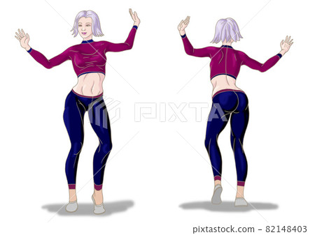 在演播室練習的舞者 82148403