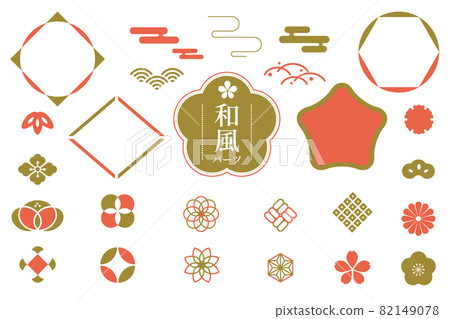 Japanese decoration frame decoration 82149078