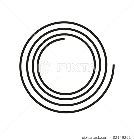 Abstract swirl line logo for business company. 82149201