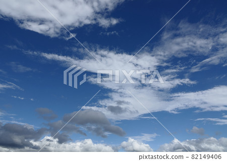 Blue sky and clouds that appeared during the summer rain Blue sky and clouds that appeared during the summer rain 82149406