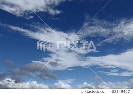 Blue sky and clouds that appeared during the summer rain Blue sky and clouds that appeared during the summer rain 82149407