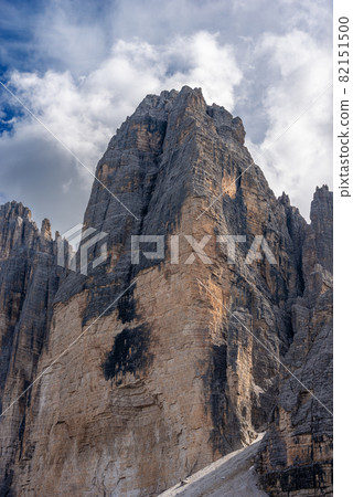 Rock face of Drei Zinnen or Tre Cime di Lavaredo - Dolomites Italian Alps 82151500