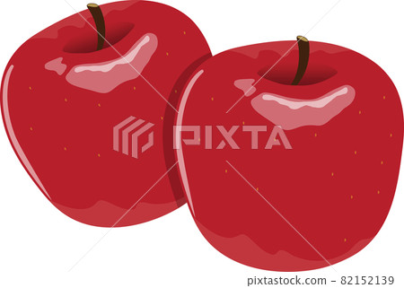 2 apples - Stock Illustration [82152139] - PIXTA