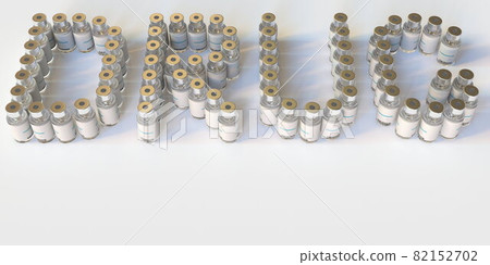 DRUG text made with many medical vials. 3D rendering DRUG text made with many medical vials. 3D rendering 82152702