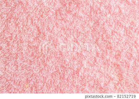 Texture background fabric with pile. Pink soft cloth, macro 82152719